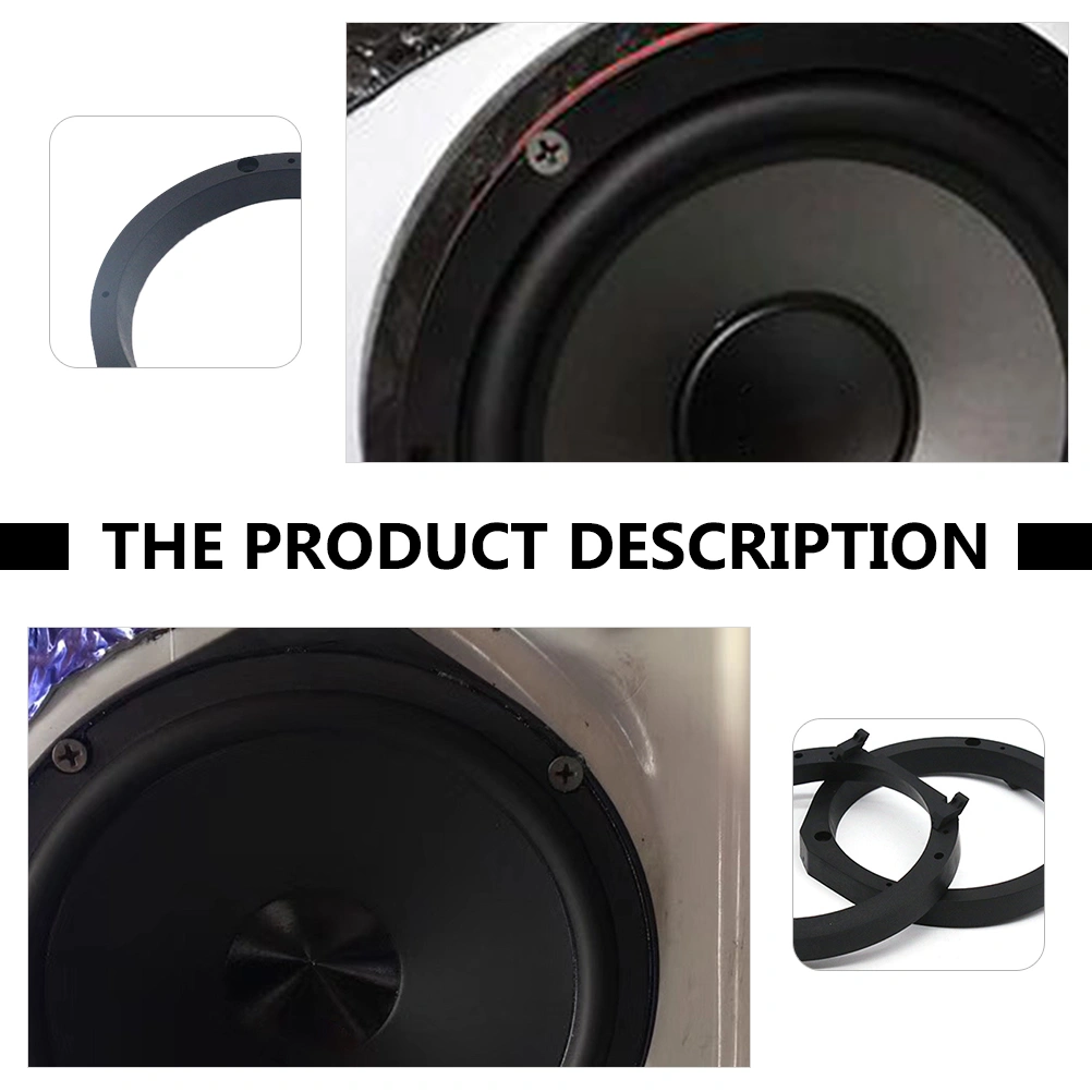 2pcs Universal Car 6.5 Inch Speaker Spacer Durable Audio Spacer Adapter Pad