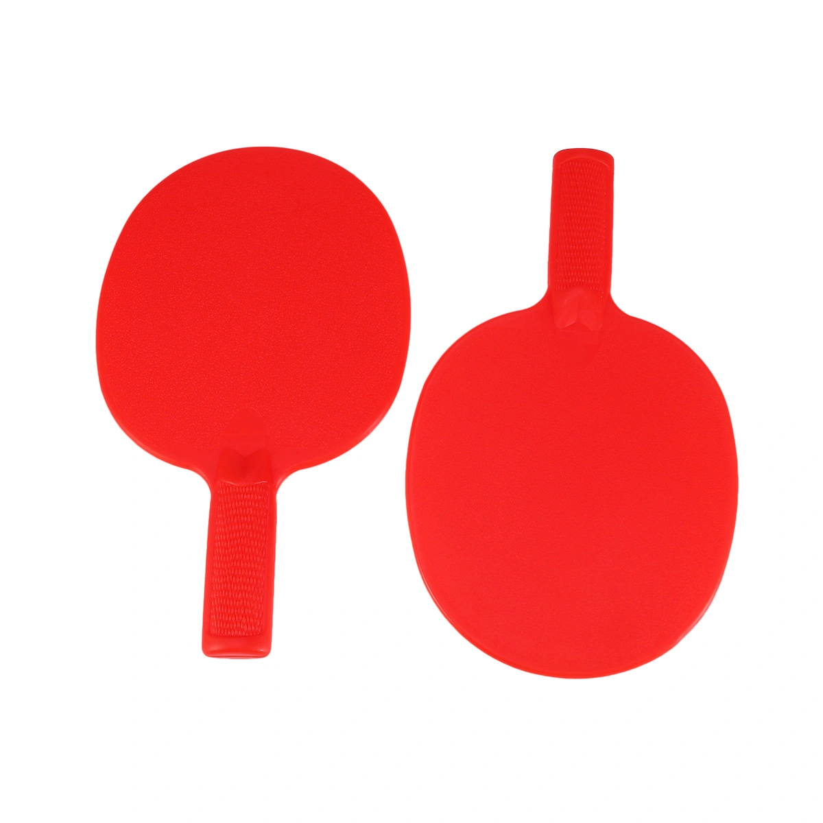 1 Pair Table Tennis Bats Plastic Racket Children Practice Training Plastic Pats for Kids (Red)