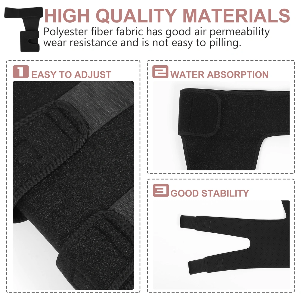 1Pc Exercise Hip Protection Band Sports Safety Hip Guard Groin Protector (Black)