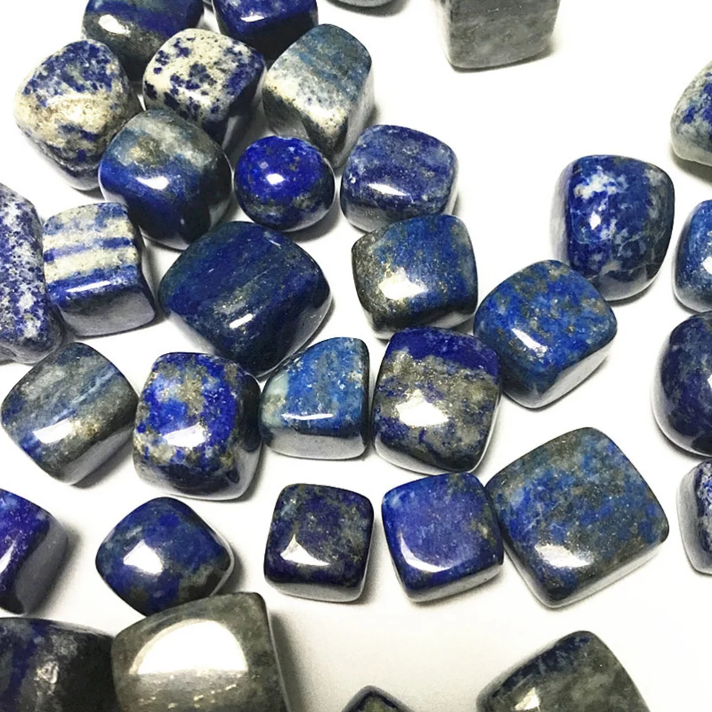 10pcs Bulk Natural Lapis Lazuli Stones Polished Crystals Ornaments for Home Office