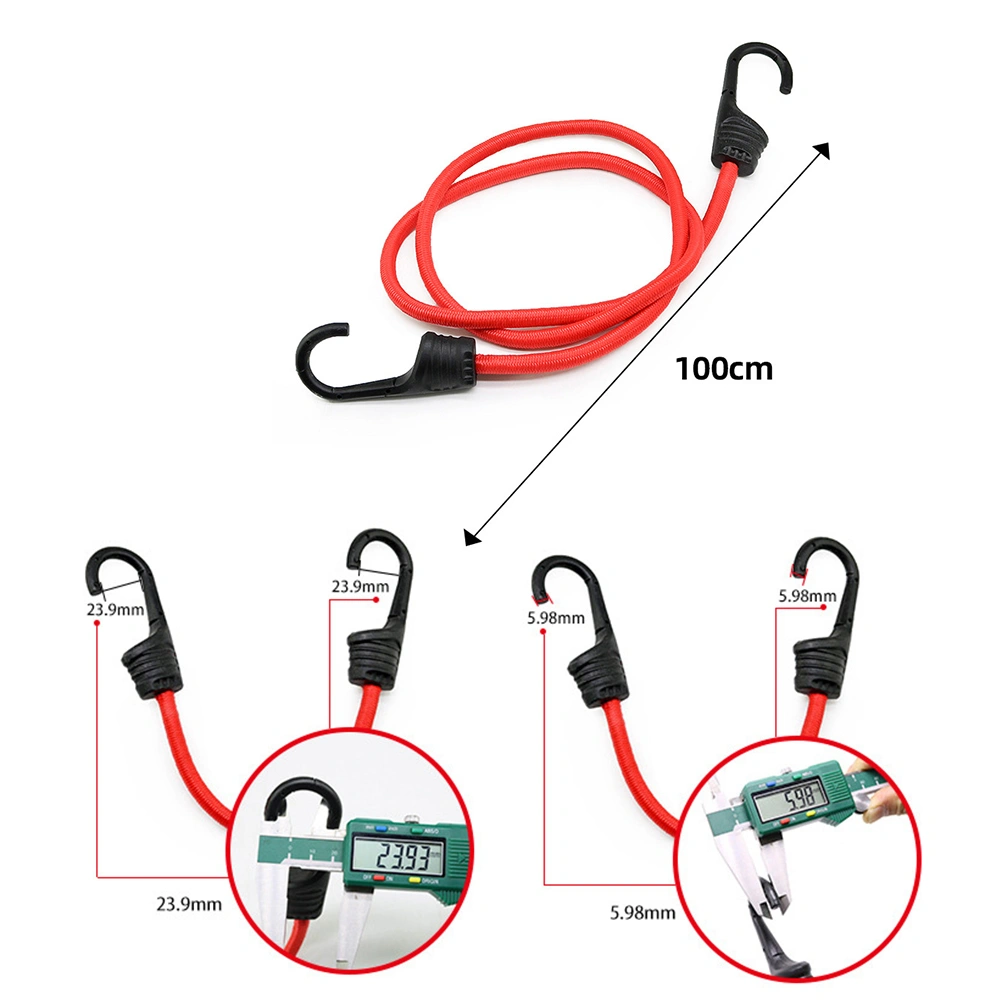 3pcs Bike Cargo Tensioner Belts Binding Tools Elastic Cords with Hooks