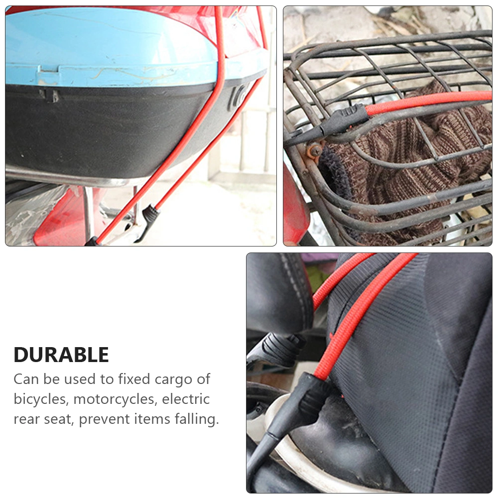 3pcs Bike Cargo Tensioner Belts Binding Tools Elastic Cords with Hooks