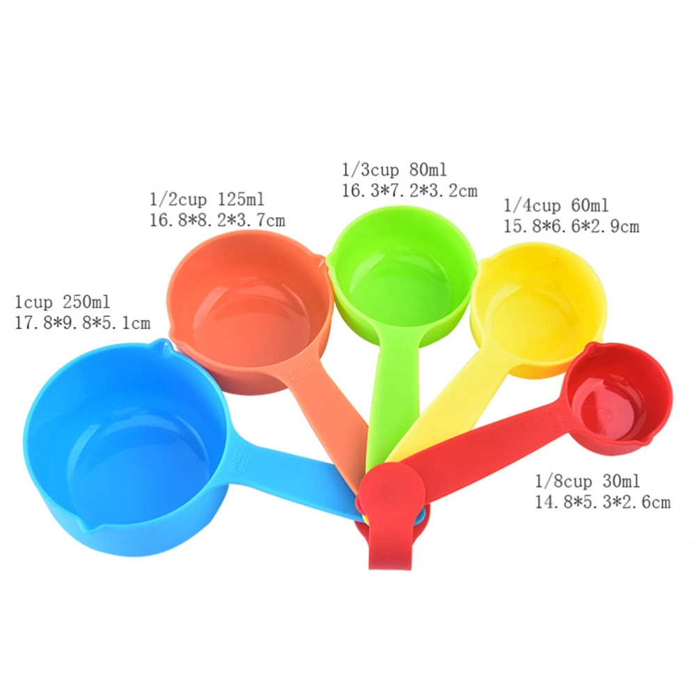 10 Pcs 1 Set Stack-able Measuring Jugs Portable Scale Cups Measuring Utensils