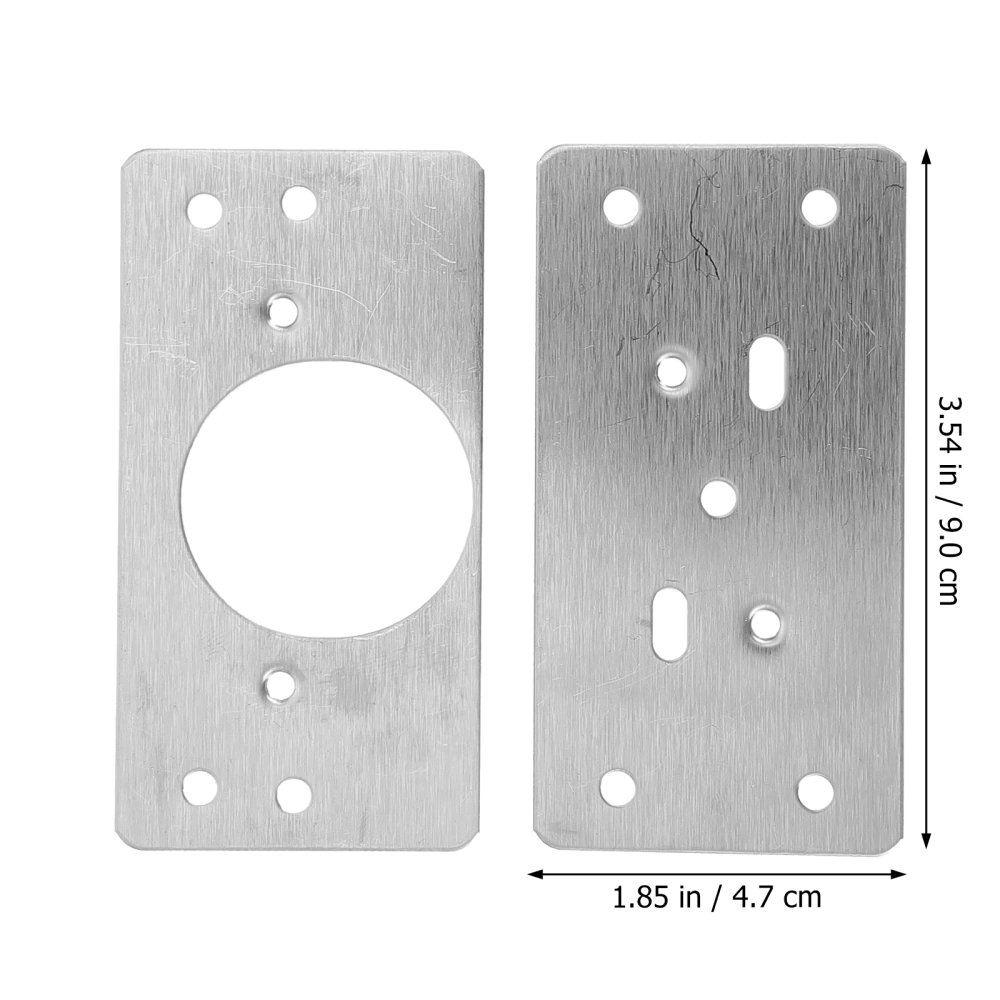 1 Set Premium Hinge Fixing Plate Hinge Repair Plate Stainless Hinge Plate