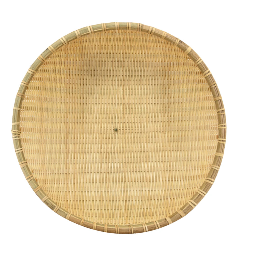 1PC Bamboo Woven Bread Cover Fruit Bread Basket Mosquito Proof Net Cover Basket