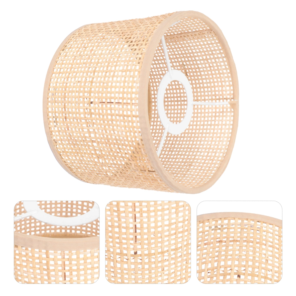 Rattan Woven Lampshade Rattan Hand Woven Lamp Cover Rattan Lamp Protective Cover