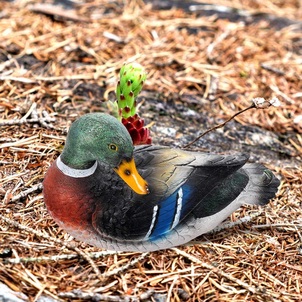 Floating Pond Mandarin Duck Decor Floating Mandarin Duck Ornament Mandarin Duck Figurine