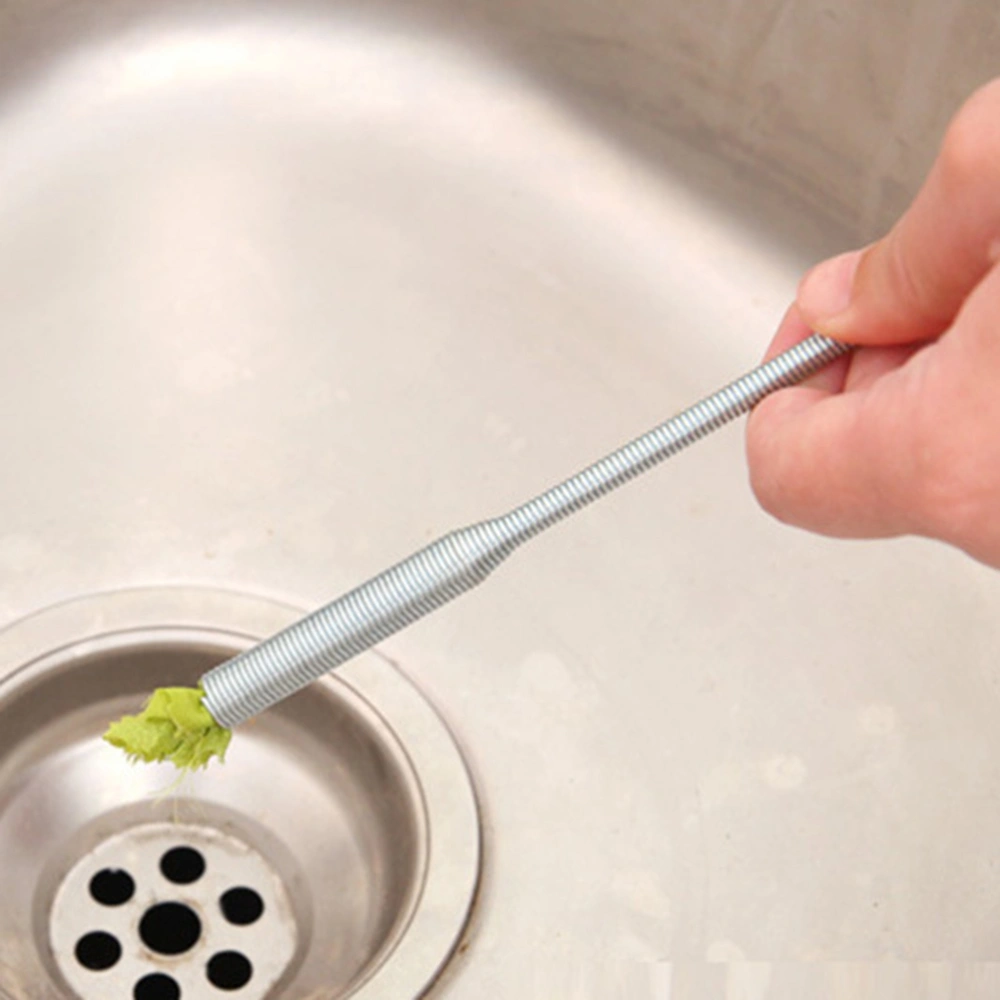 3pcs Practical Pipe Dredge Tool Four Claw Cleaning Tools Clip Extractor Drain Cleaner for Home Kitchen (Random Color)