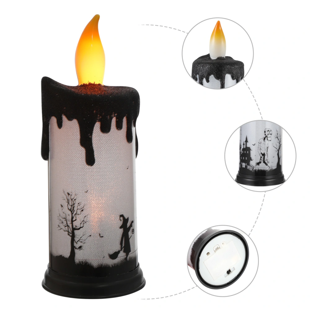 1PC Flameless LED Candle Halloween Decorative Electronic Candle Lamp No Battery