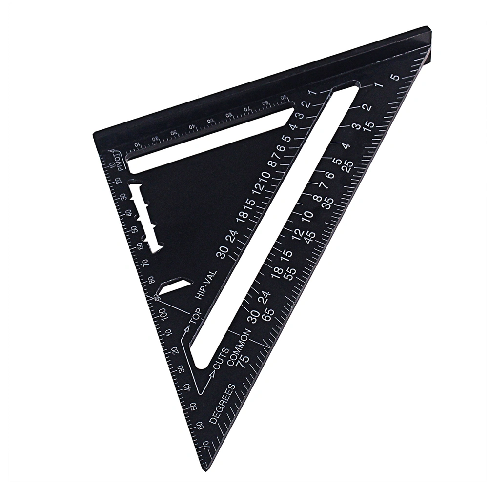 Aluminum Alloy Square Protractor Miter Framing Tri-square Line Scriber Guide Measurement Meter Square Carpenter Ruler