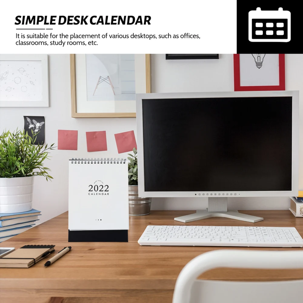 1Pc Exquisite Home Calendar Clear Printing Calendar Time Planning Calendar