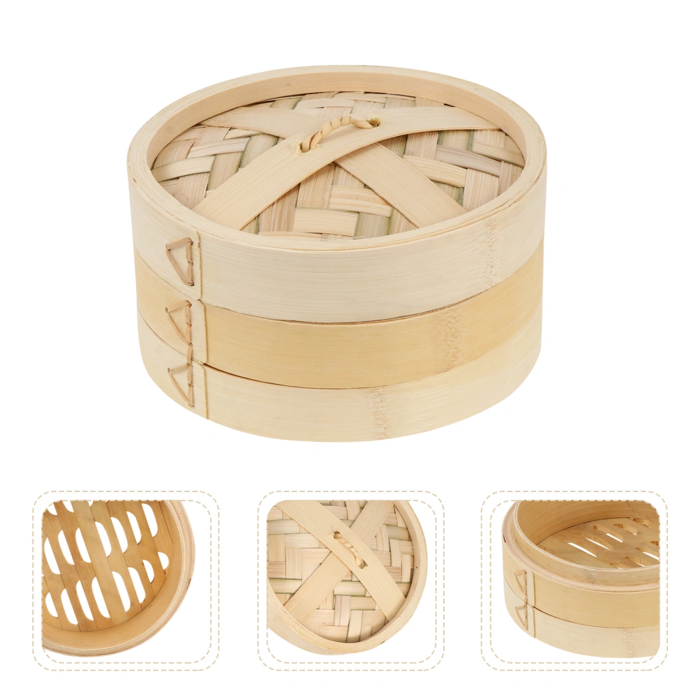 1 Set Kitchen Bamboo Food Steamer Premium Food Steamer Durable Food Steamer