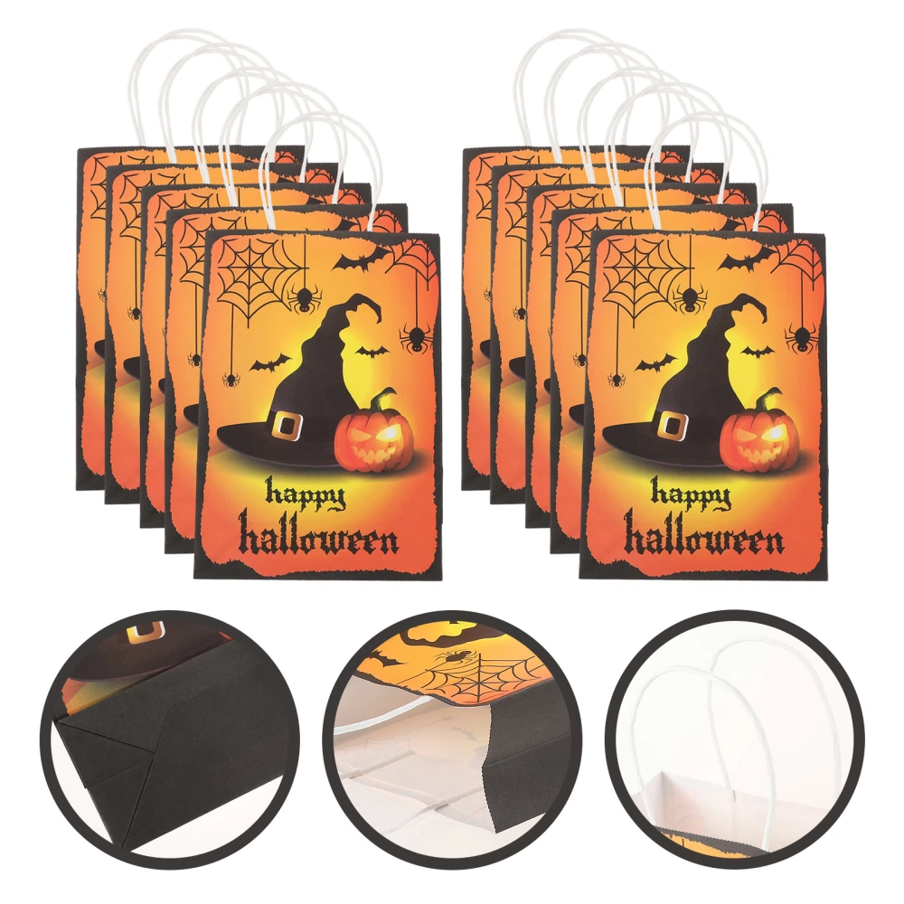 10 Pcs Halloween Candy Bags Cookies Cookie Storage Bags Desktop Decors