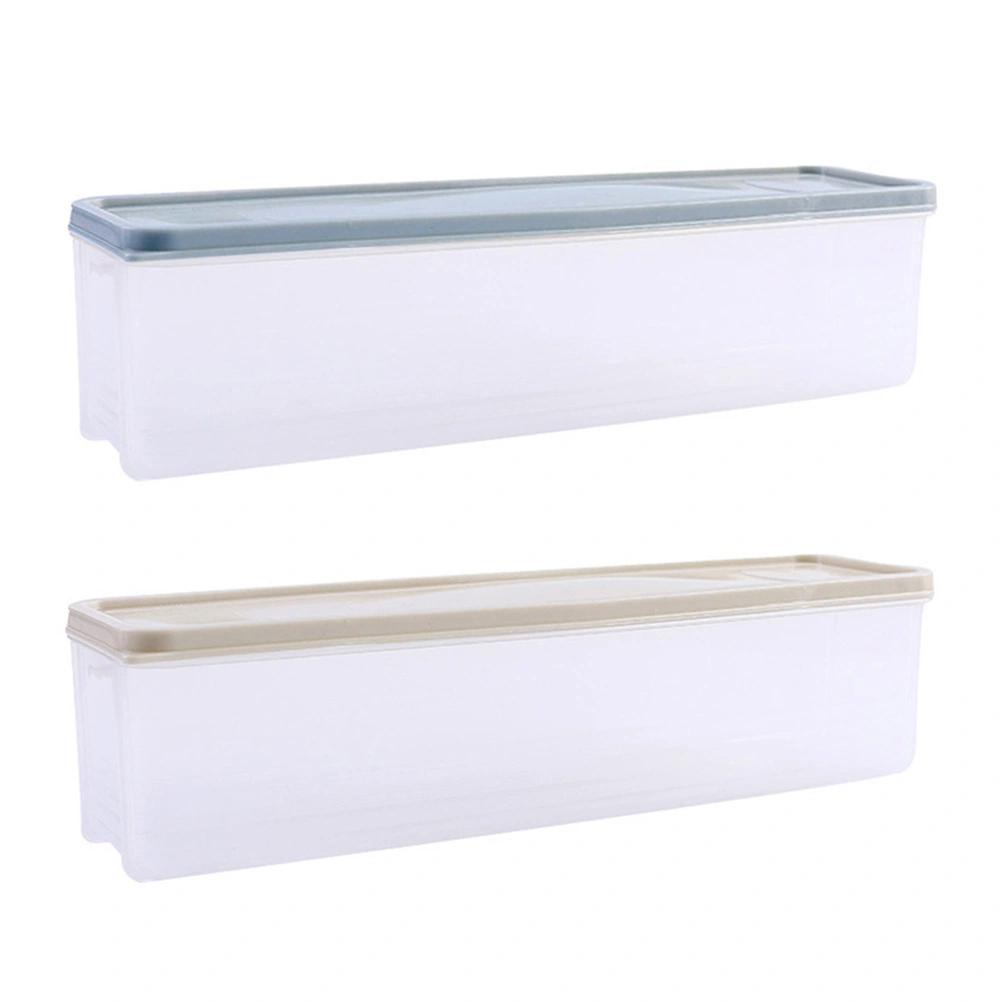 2pcs Plastic Ice Cream Tubs Boxes Dustproof Noodle Boxes Ice Cream Containers