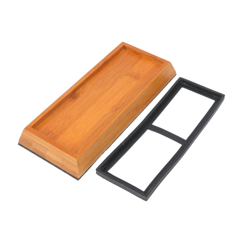 1 Set Sharpening Stone Holder Wooden Whetstone Base Sharpening Stone Accessory