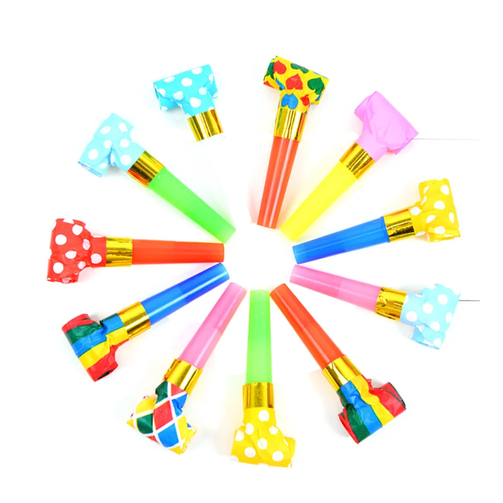 120pcs 6.5cm Cheerleaders Whistles Plastic Noise Makers Cheering Props Birthday Party Playing Whistle (Random Color, 120pcs/ Pack)