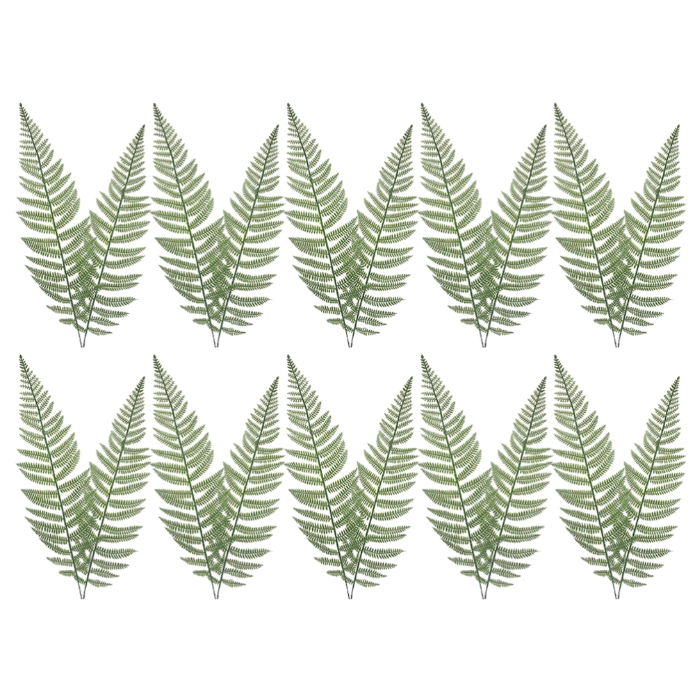 20Pcs Simulation Leaf Decorations Artificial Branch Leaf Green Plants Ornaments