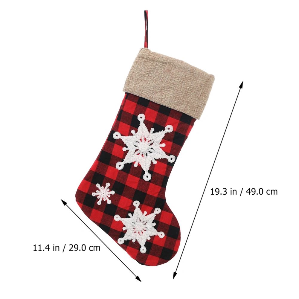 2pcs Adorable Christmas Decorations Xmas Snowflake Gift Bags for Children