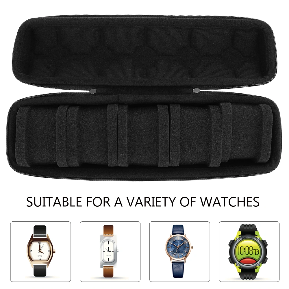 1 Pc Watch Organizer Anti-fall Watch Bag Watch Case Advanced Black Storage Box