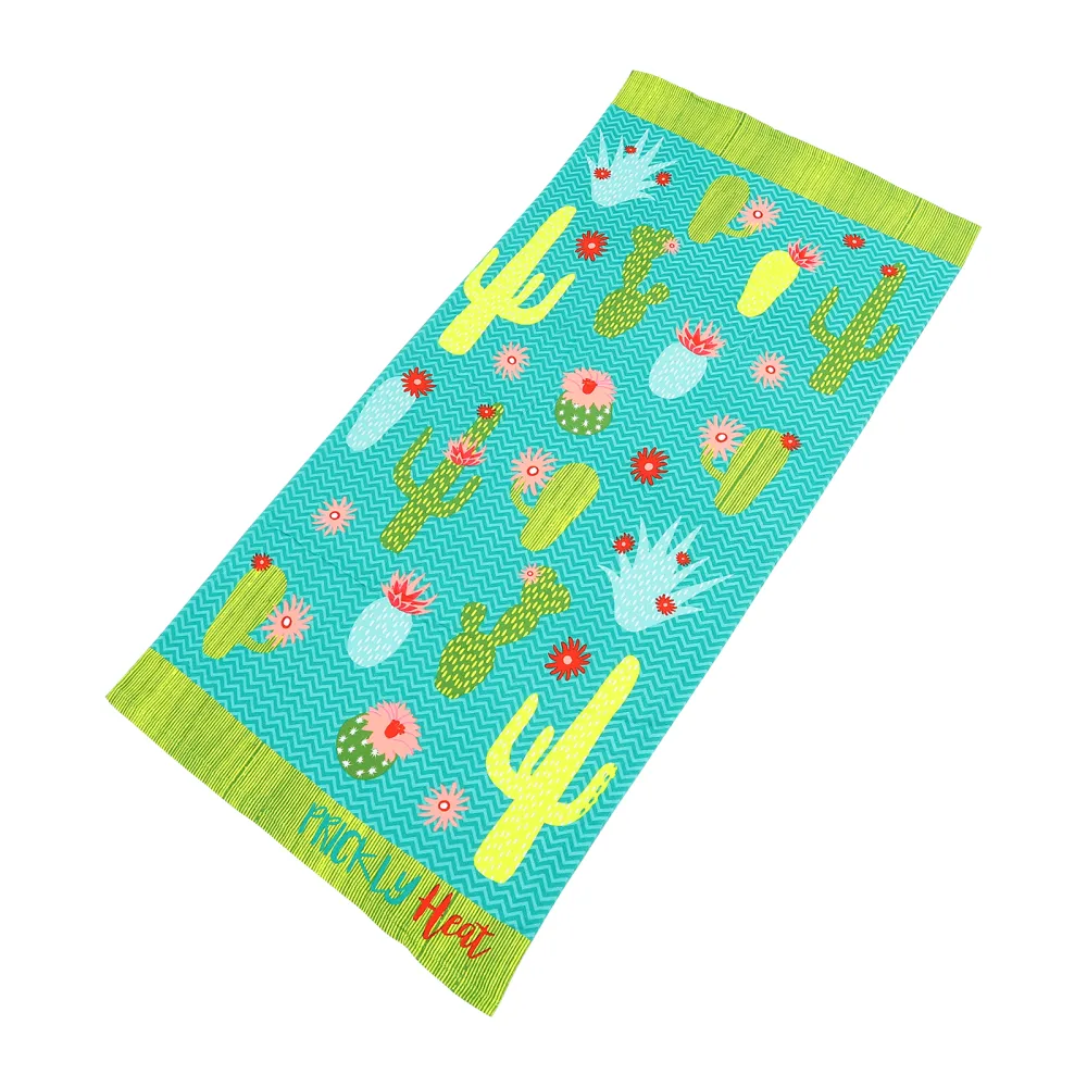 1pc creative Printing Beach Towel Double Sides Quick Dry Beach Towel Beach Mat