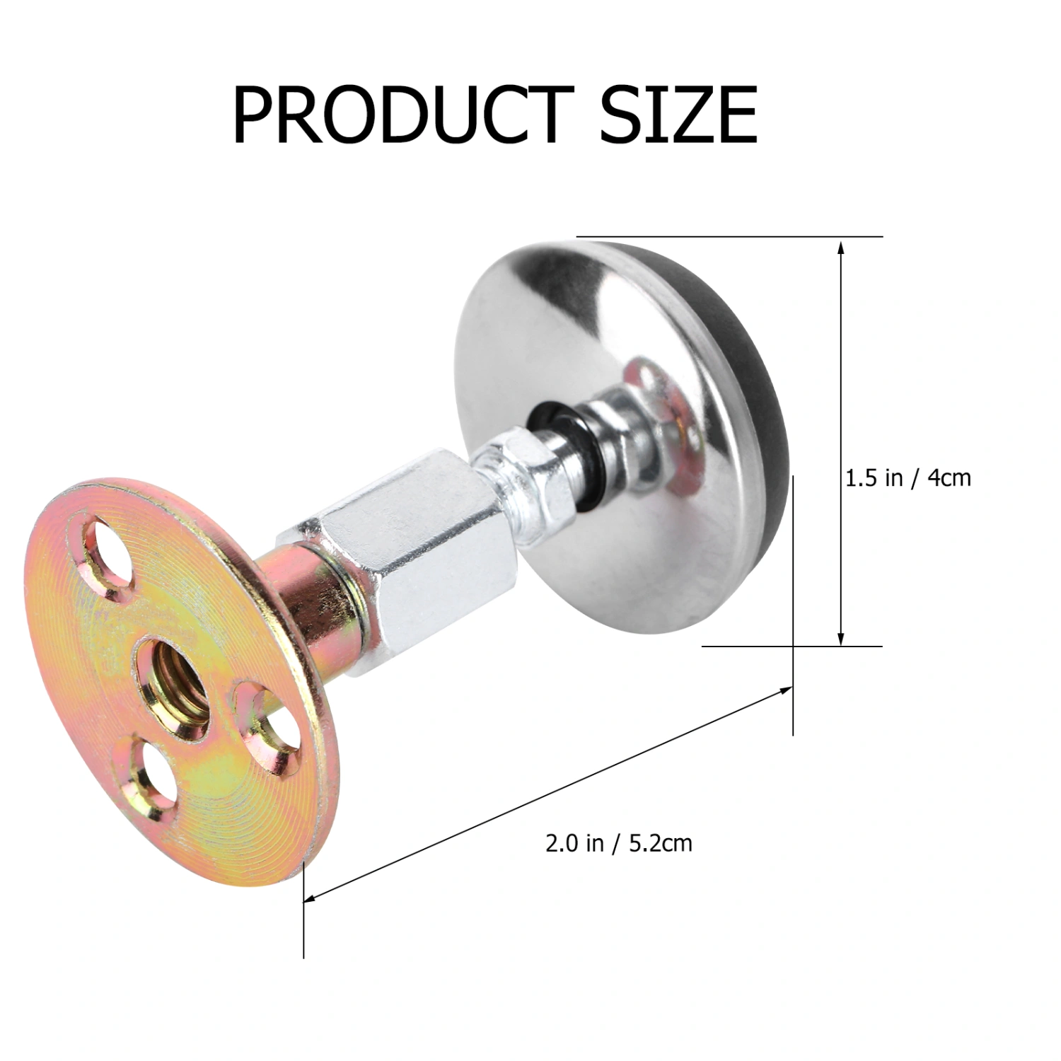 4pcs Metal Bedside Fixator Anti-sloshing Actuator Adjustable Wall Stabilizer