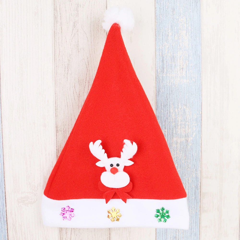 6pcs Adorable Christmas Headdress Embroidery Spring Hat Christmas Party Hat (Random Style)