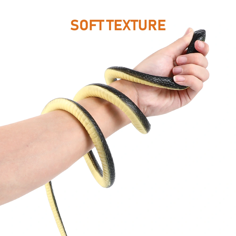 ledmomo 133cm Highly Simulated Snake Creepy Scary Snake Toy Prank Toy for Kids Halloween Party