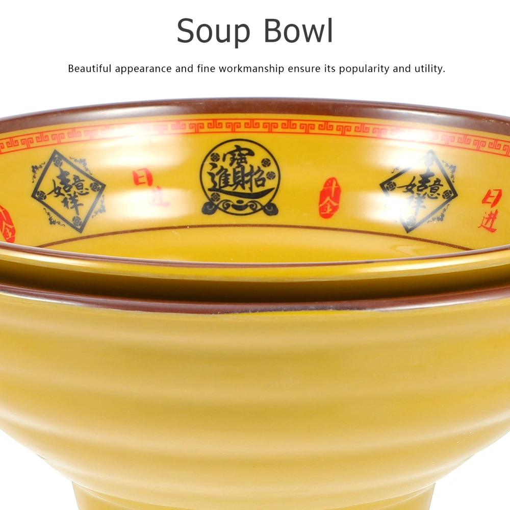 Instant Noodles Bowl Steamed Rice Soup Bowl Durable Melamine Kitchen Tableware