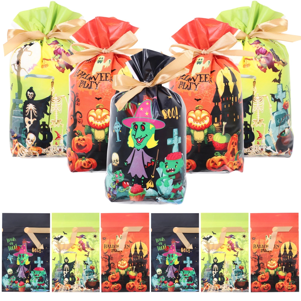 50pcs Halloween Gift Bags Multi-function Cookies Bags Bags Party Accessory