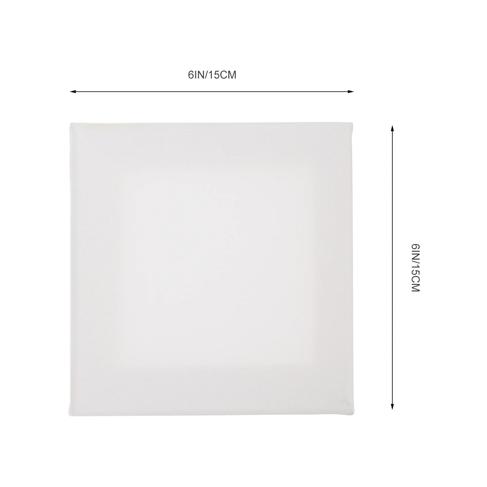 3pcs Painting Canvas Panels Blank Oil Painting Canvases Art Oil Painting Boards (White)