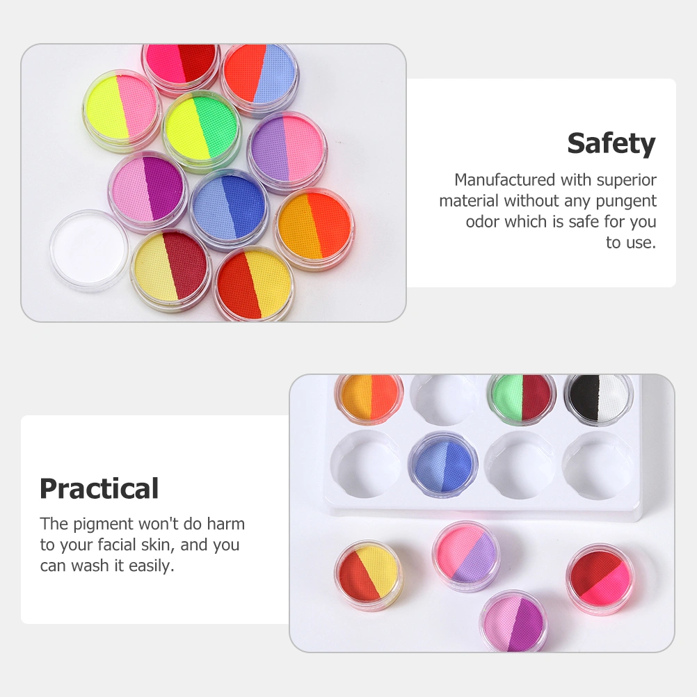 1 Set Party Body Paints Face Makeup Paints Cosmetic Paints Portable Face Paint Decor