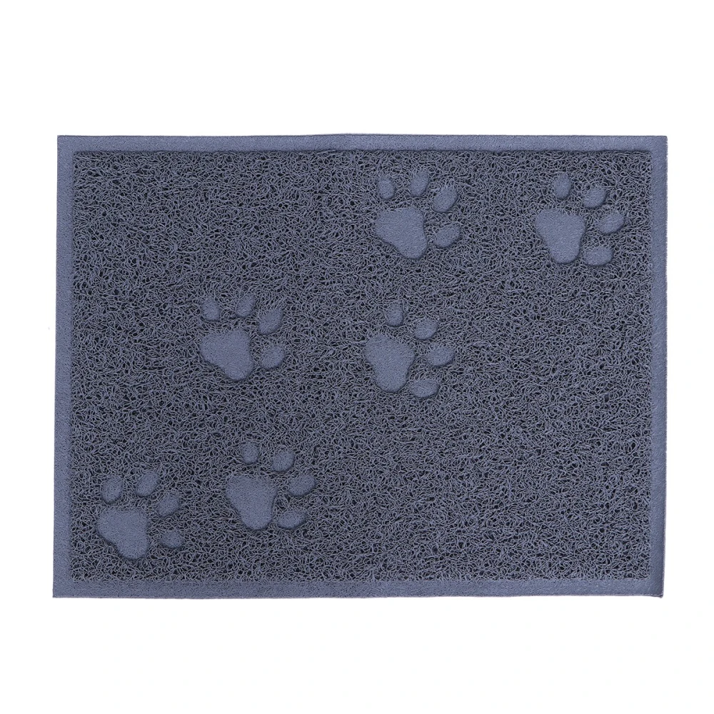 30 x 40cm Pet Puppy Dog Cat Litter Mat Claws Pet Small Footprint Foot Sleeping Pad Placemat Cleaning Carpet (Gray)