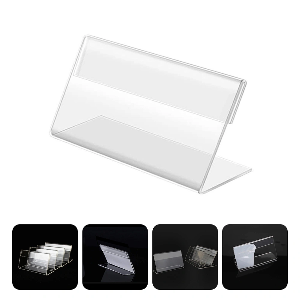 20pcs Practical Sign Display Holder Price Sign Stand Business Card Holder