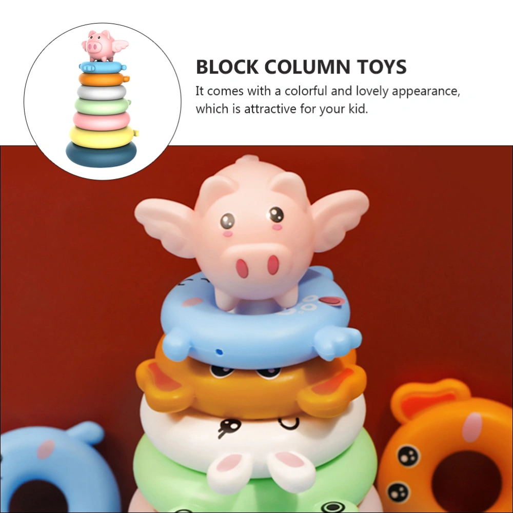 1 set of Interesting Stacker Blocks Colorful Educational Toys Kids Stacking Toy