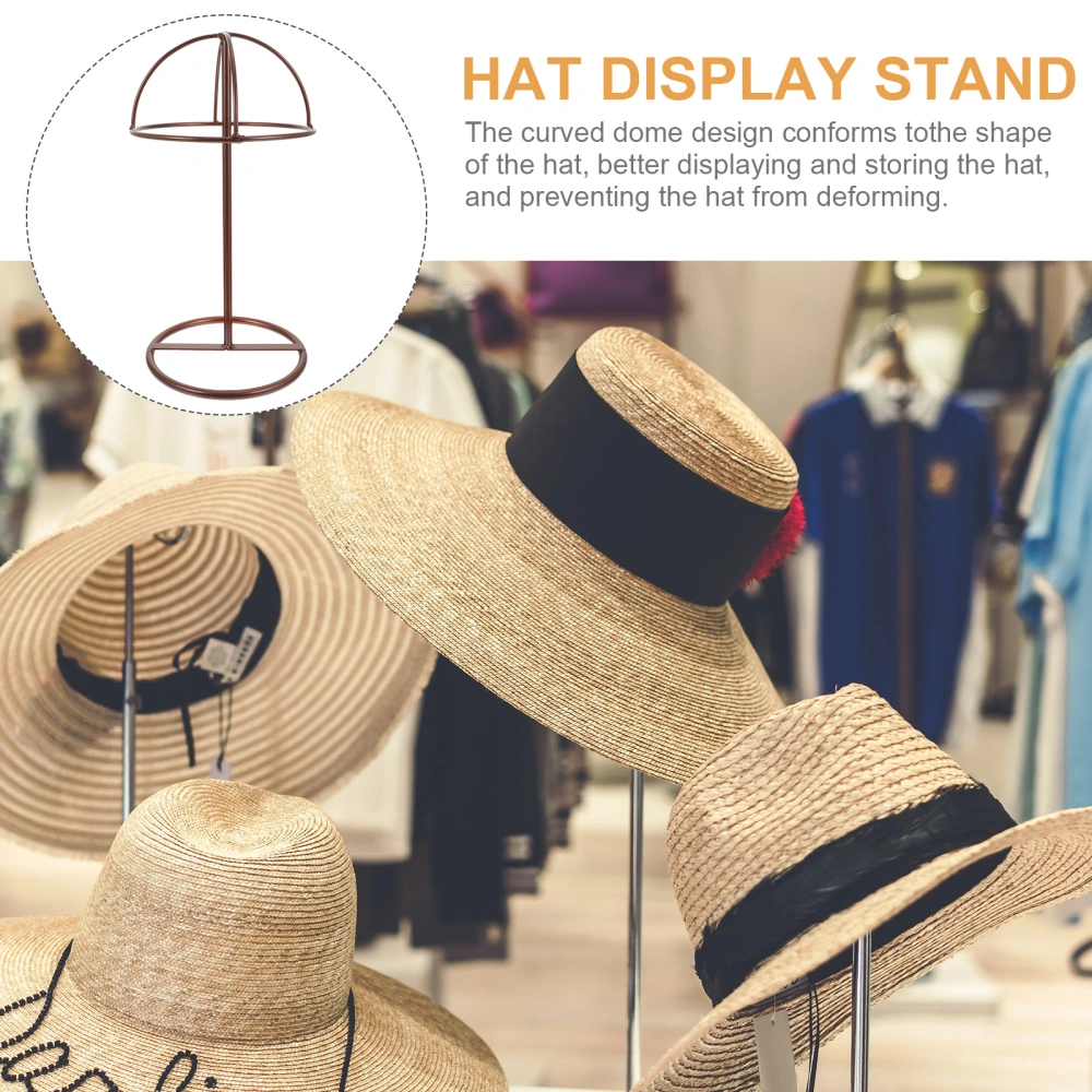 Metal Hat Rack Wig Holder Hat Storage Iron Display Stand for Store Shopping Mall