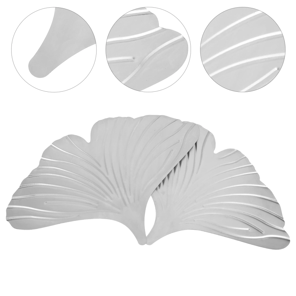 2PCS Metal Ginkgo Leaf Luxury Retro Novelty Table Desk Decor Ginkgo Leaf