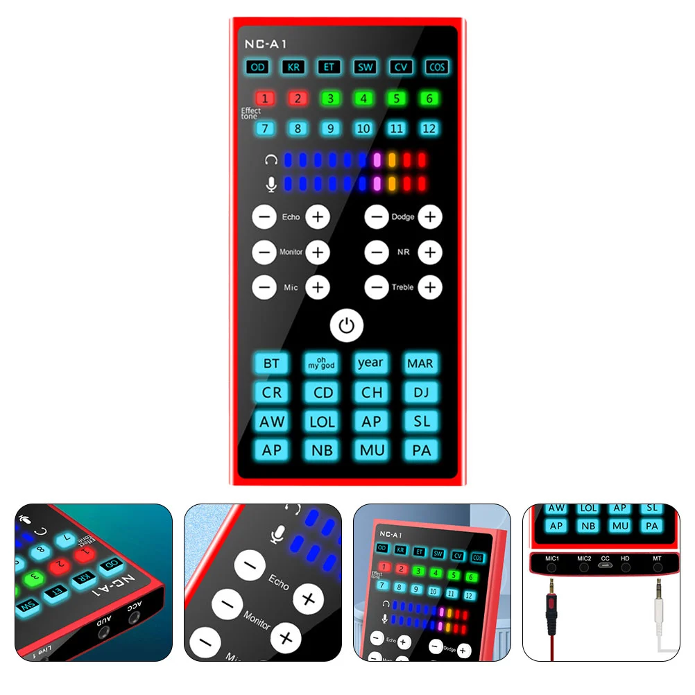 1pc Useful Sound Mixer Entertainment Streamer Live Broadcast Sound Cards