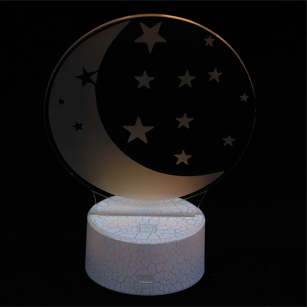 1PC Creative Moon 3D Table Light Delicate Bedside Desk Light LED Night Light