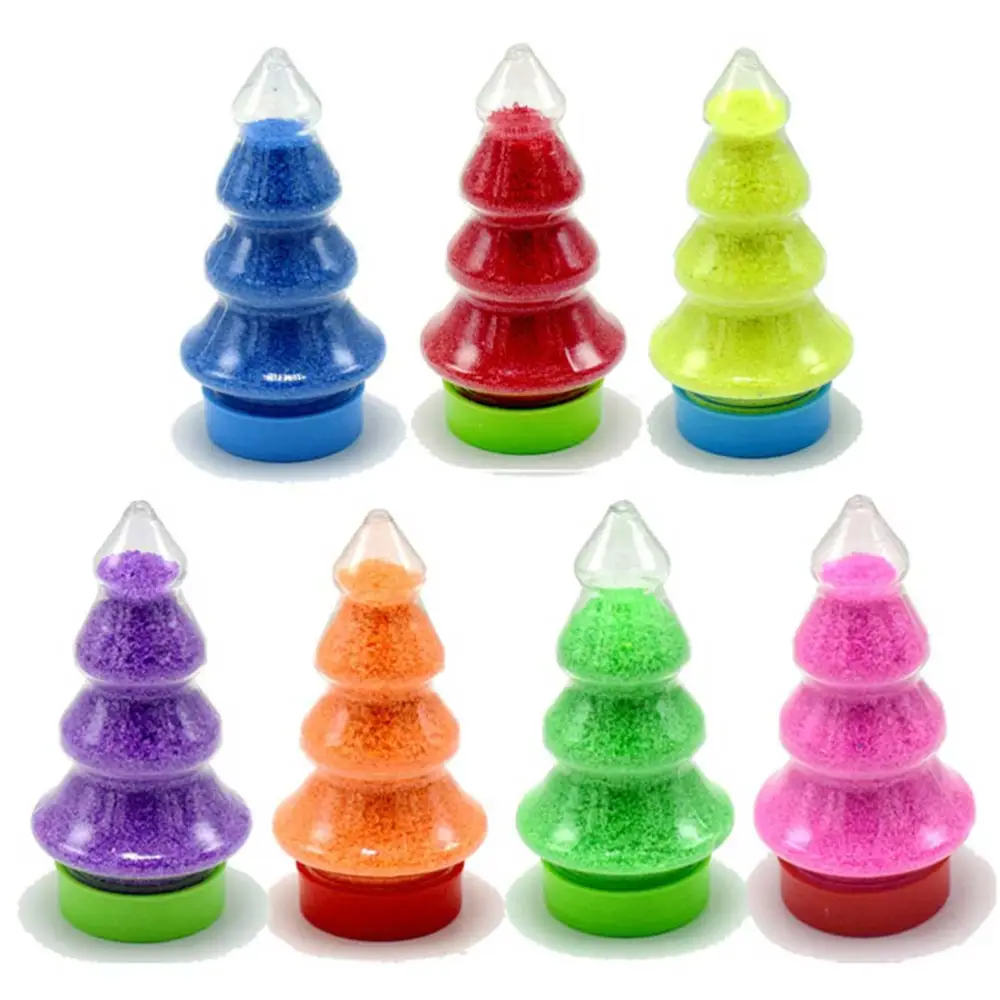 4pcs Sand Toy Educational Funny Colorful Sand Space Sand Toys for Children (Orange Yellow Pink Green)