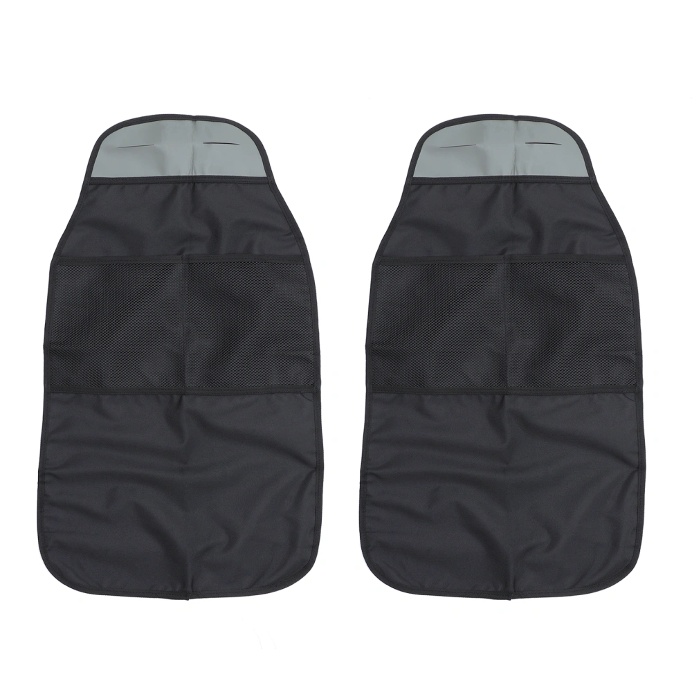 2pcs Car Seat Back Anti-kick Pads Kid Safety Seat Cushions Car Accessory (black)