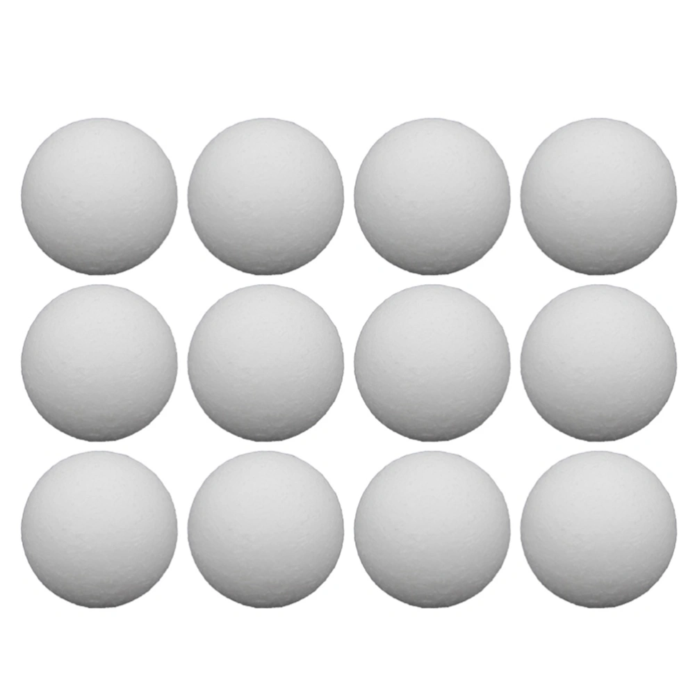 12pcs Table Soccer Balls Replacement Balls Tabletop Game Balls Table Plastic Accessories(White/36mm)