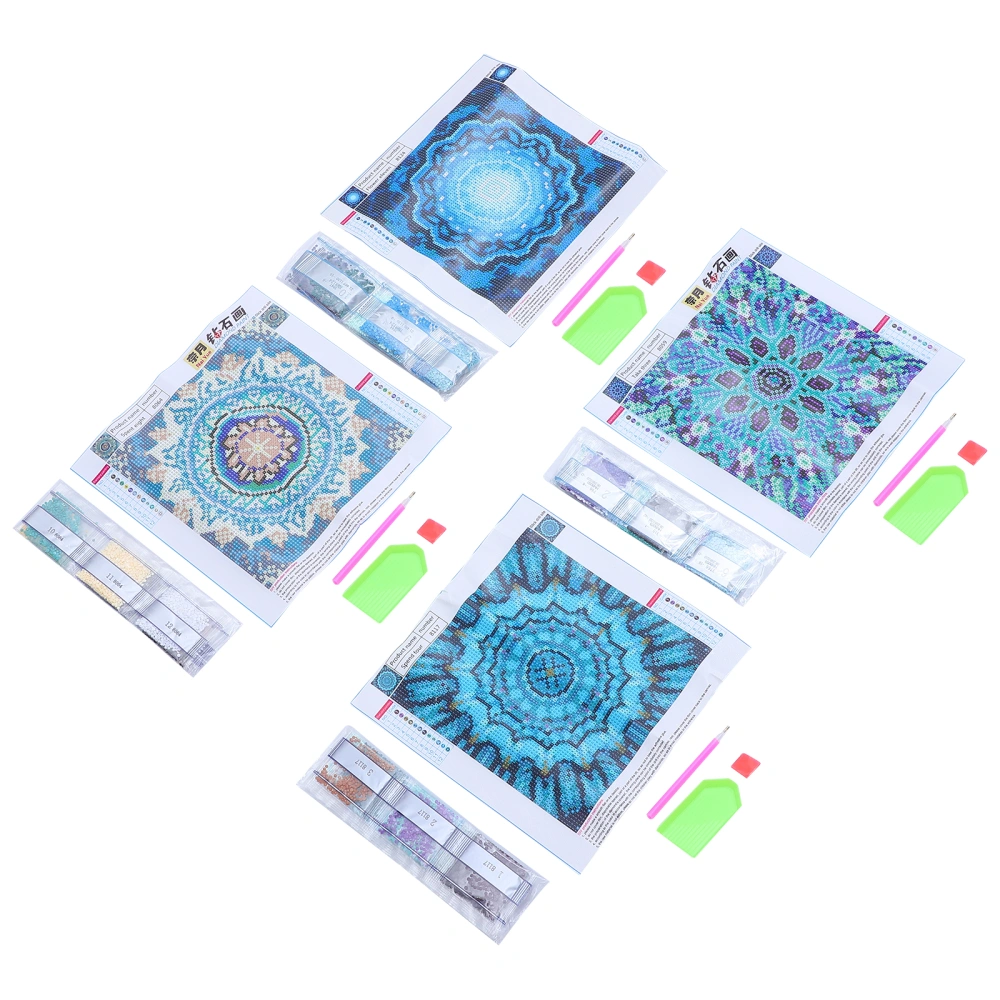 4 Sets Diamond Embroidery DIY Mandala Painting Craft Living Room Wall Decor