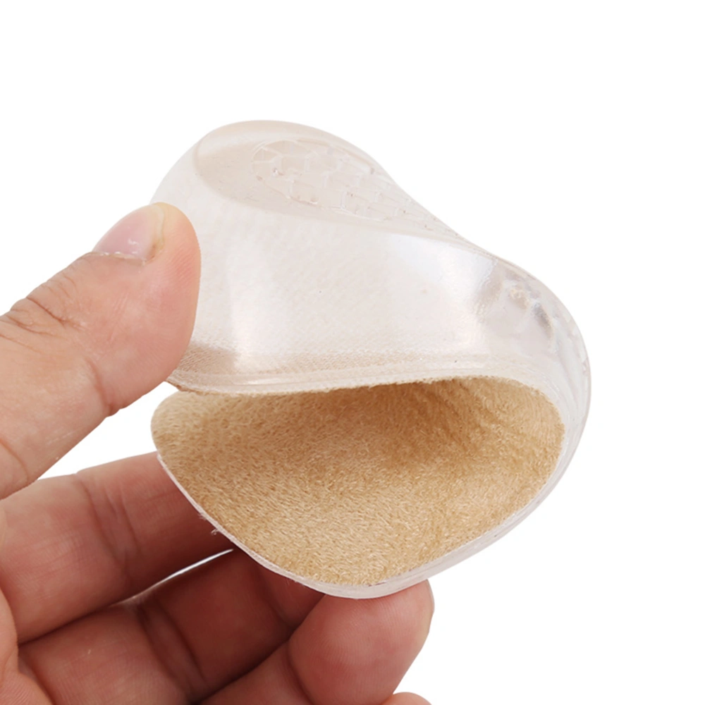 3cm Heightening Half Insole Invisibility Absorption Front Insole Shoe Pad Heelpiece Cushion Size L (Apricot)