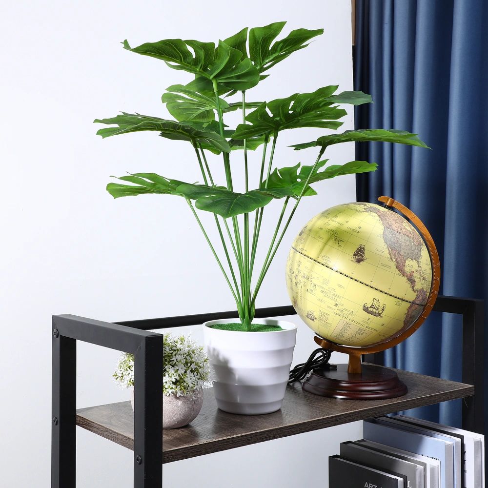 VICASKY Artificial Monstera Plants in Pot Palm Leaves Decor Simulated Tropical Leaves Decoration