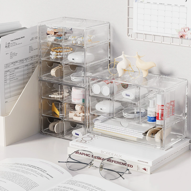 Makeup Desk Organizer Sundries Vanity Organizer Cosmetic Organizer Desk Storage Drawers Box
