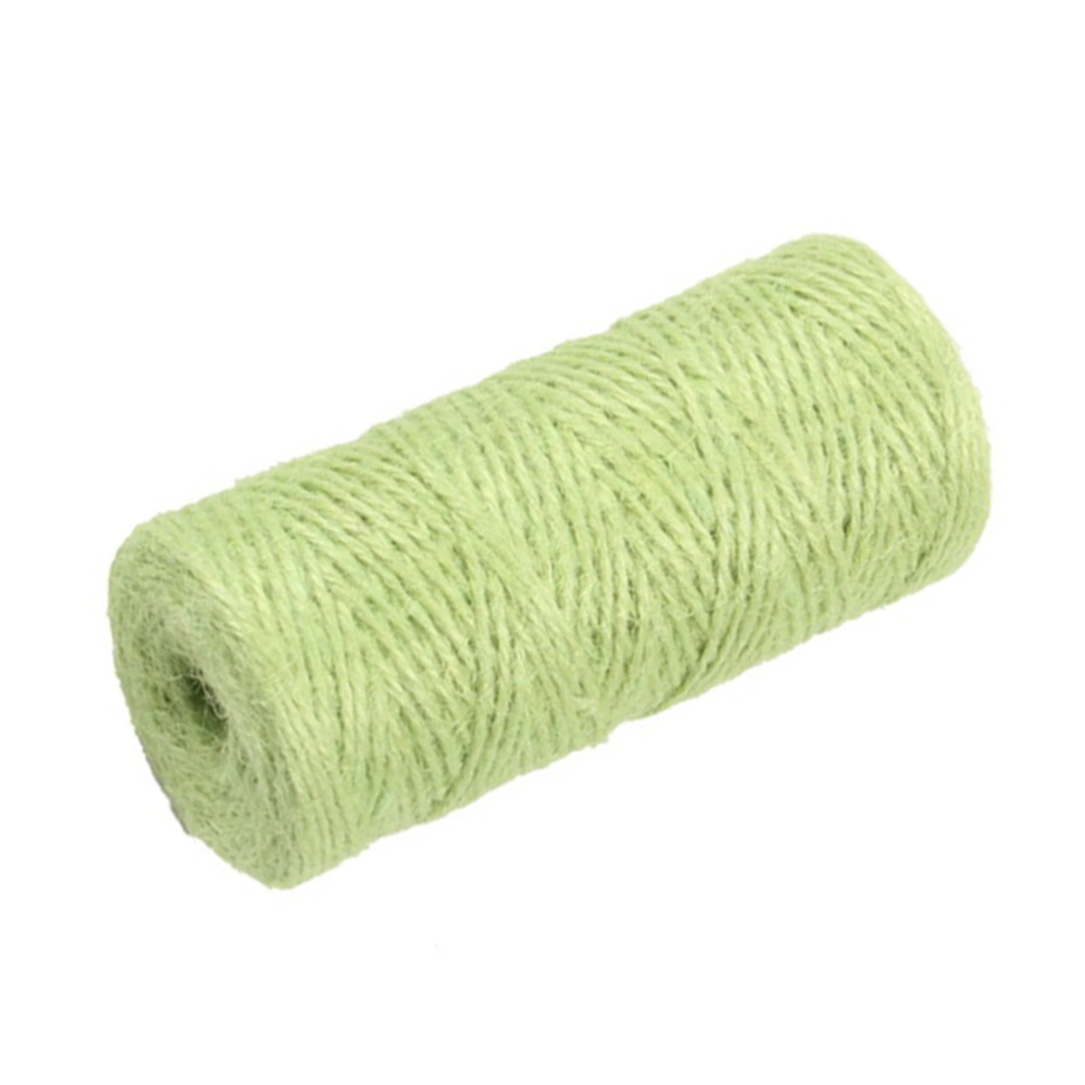 100M Hemp Rope Arts and Crafts Hemp Rope For Gifts DIY Crafts Festive Decoration Bundling and Gardening (Light Green)