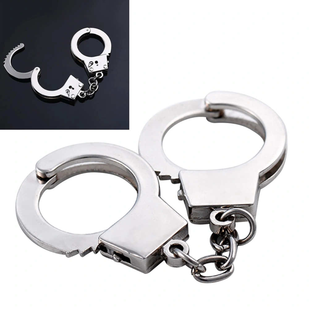 3 Pairs of Stainless Steel Children Simulation Police Handcuffs Pretend Play Props Cosplay Hero Role Play Props