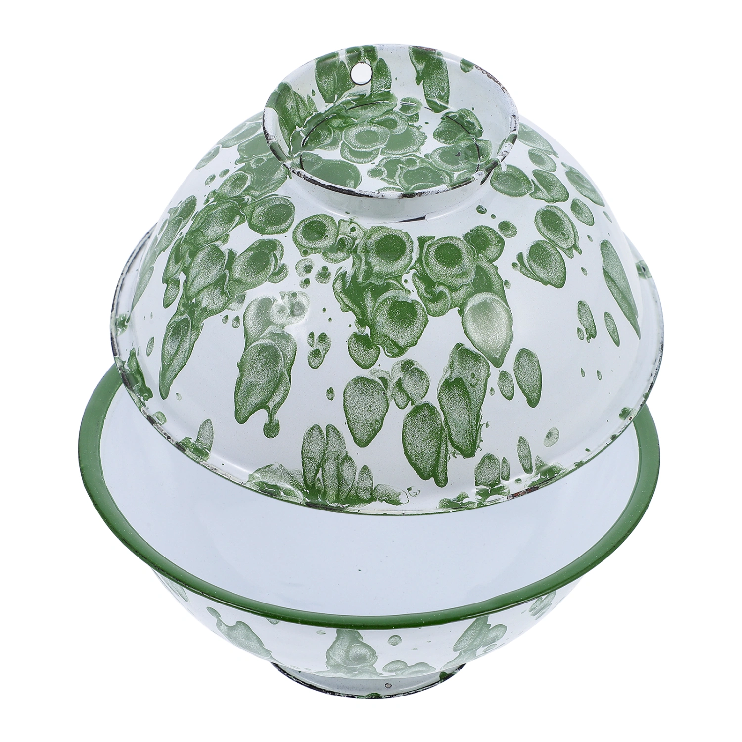 2 Pcs Multipurpose Storage Bowls Household Iron Enamel Bowls for Table