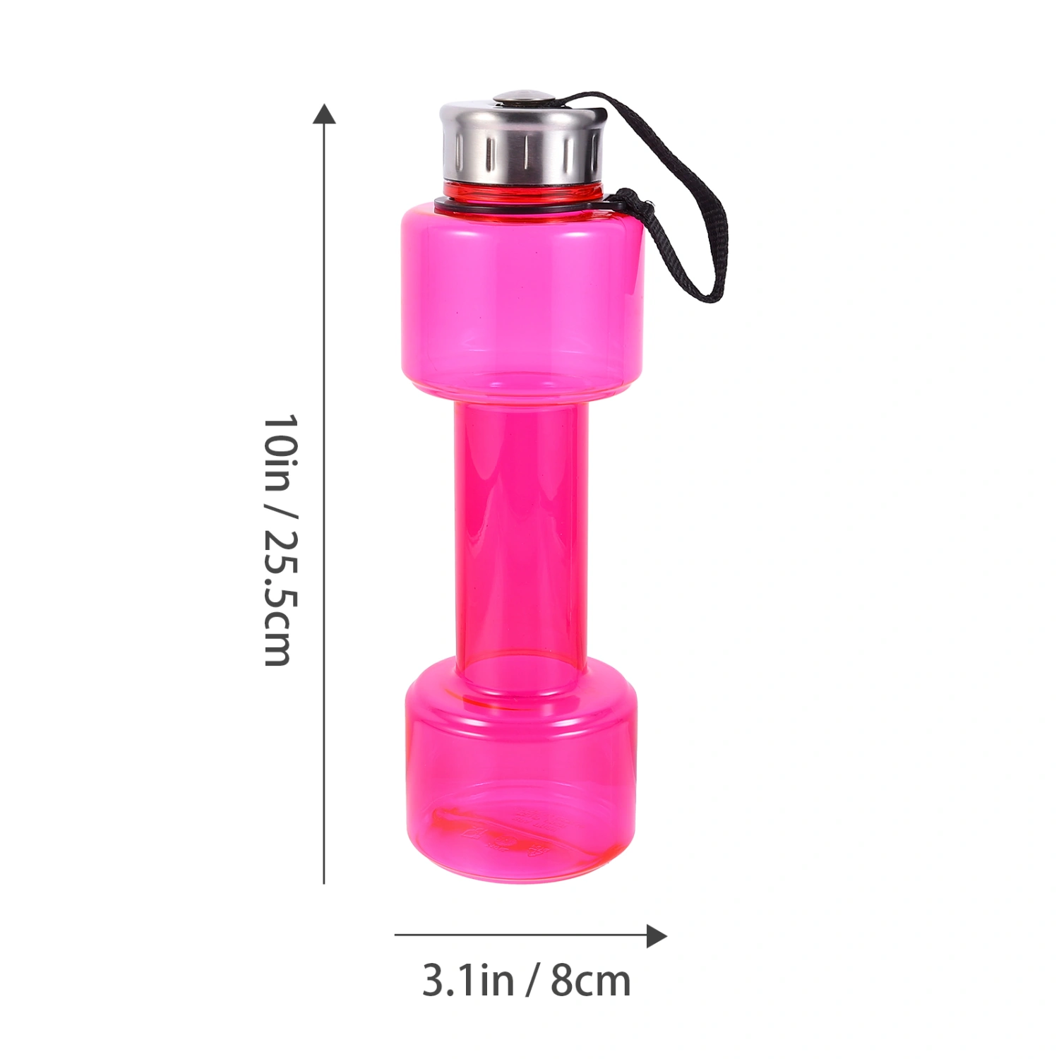 1Pc Dumbbell Shape Water Bottle Portable Sports Water Kettle Fitness Water Bottle