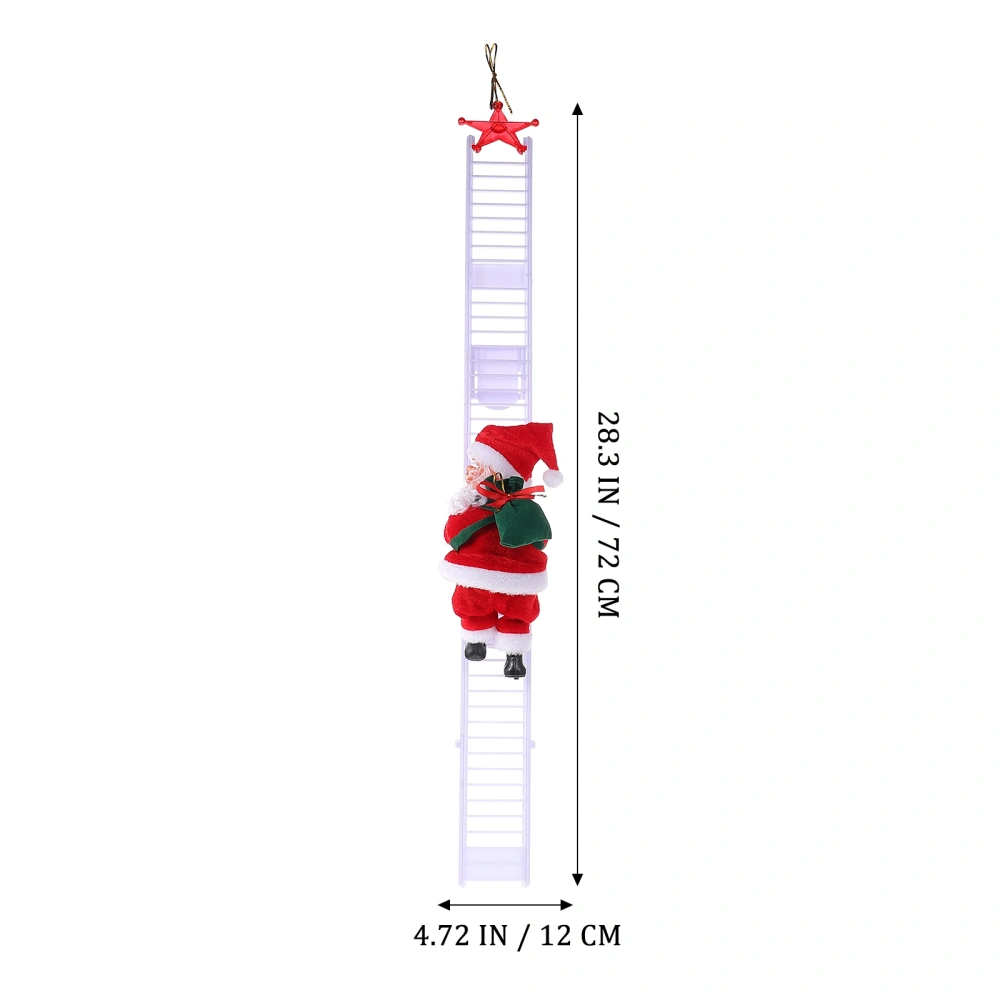 1 Set Creative Climbing Santa Model Climbing Ladder Toy Christmas Electric Toy